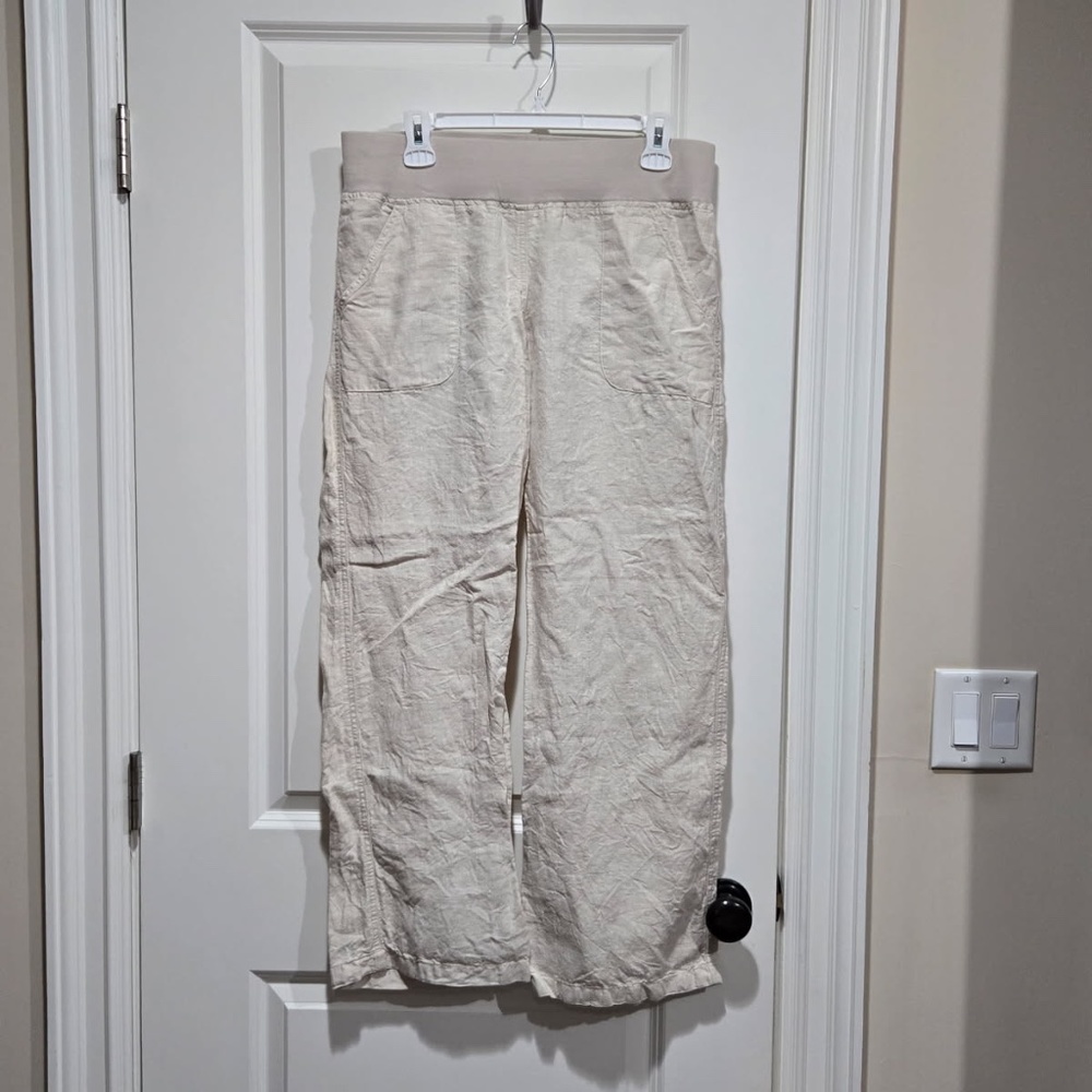 Allen Allen wide leg linen pants size M - Picture 8 of 10